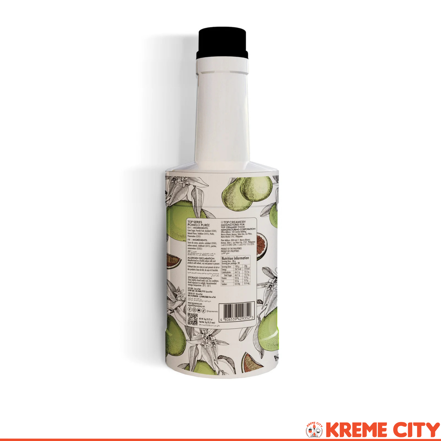 TOP Creamery Top Series Pomelo Puree 1kg