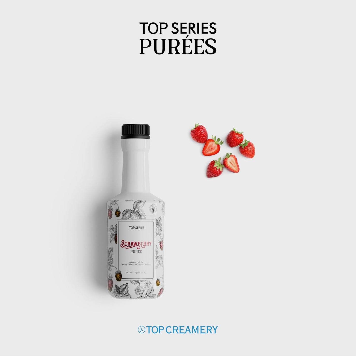 TOP Creamery Top Series Strawberry Puree 1kg