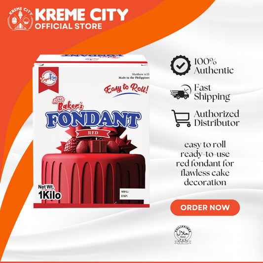 Sugar King Baker's Fondant Icing Red 1kg