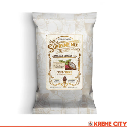 TOP Creamery Supreme Mix Reserve Edition Malagos Chocolate Soft-Serve Ice Cream Powder Premix 1kg