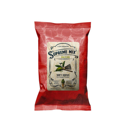 TOP Creamery Supreme Mix Matcha Soft Serve Ice Cream Powder Premix 1kg