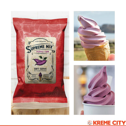 TOP Creamery Supreme Mix Purple Yam Soft Serve Ice Cream Powder Premix 1kg