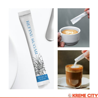 TOP Creamery White Refined Sugar Sticks 5g