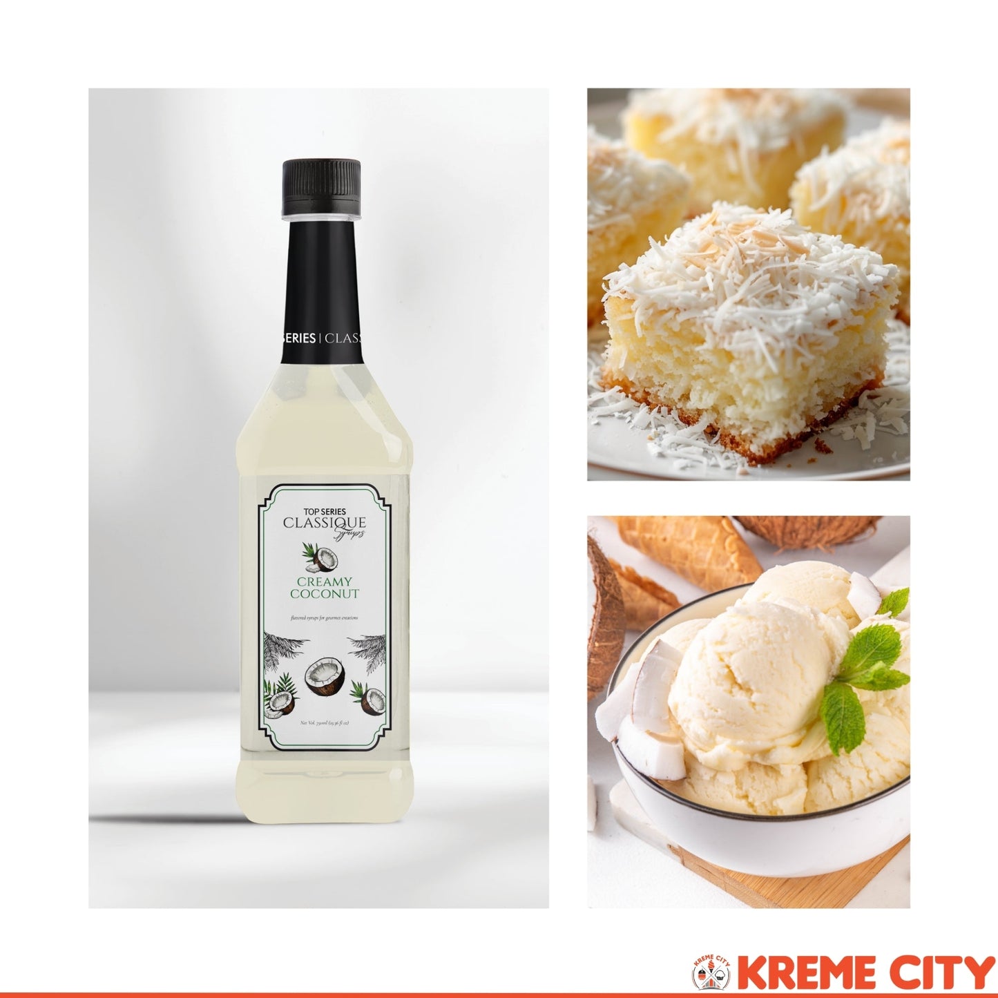 TOP Creamery TOP Series Classique Creamy Coconut Syrup 750ml