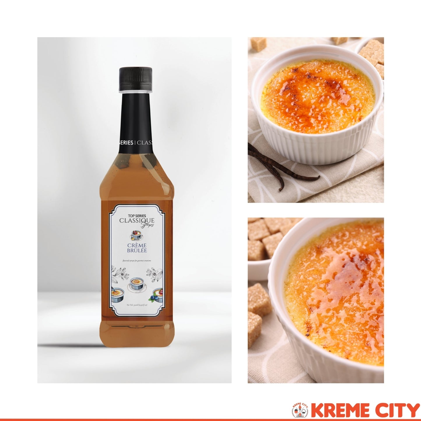 TOP Creamery TOP Series Classique Creme Brulee Syrup 750ml