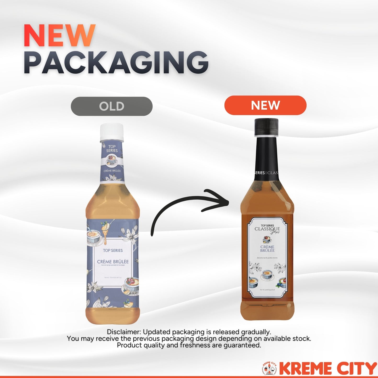 TOP Creamery TOP Series Classique Creme Brulee Syrup 750ml