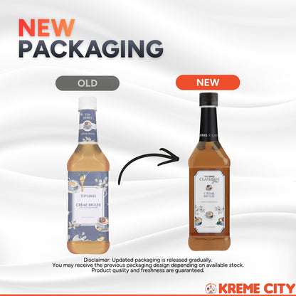 TOP Creamery TOP Series Classique Creme Brulee Syrup 750ml