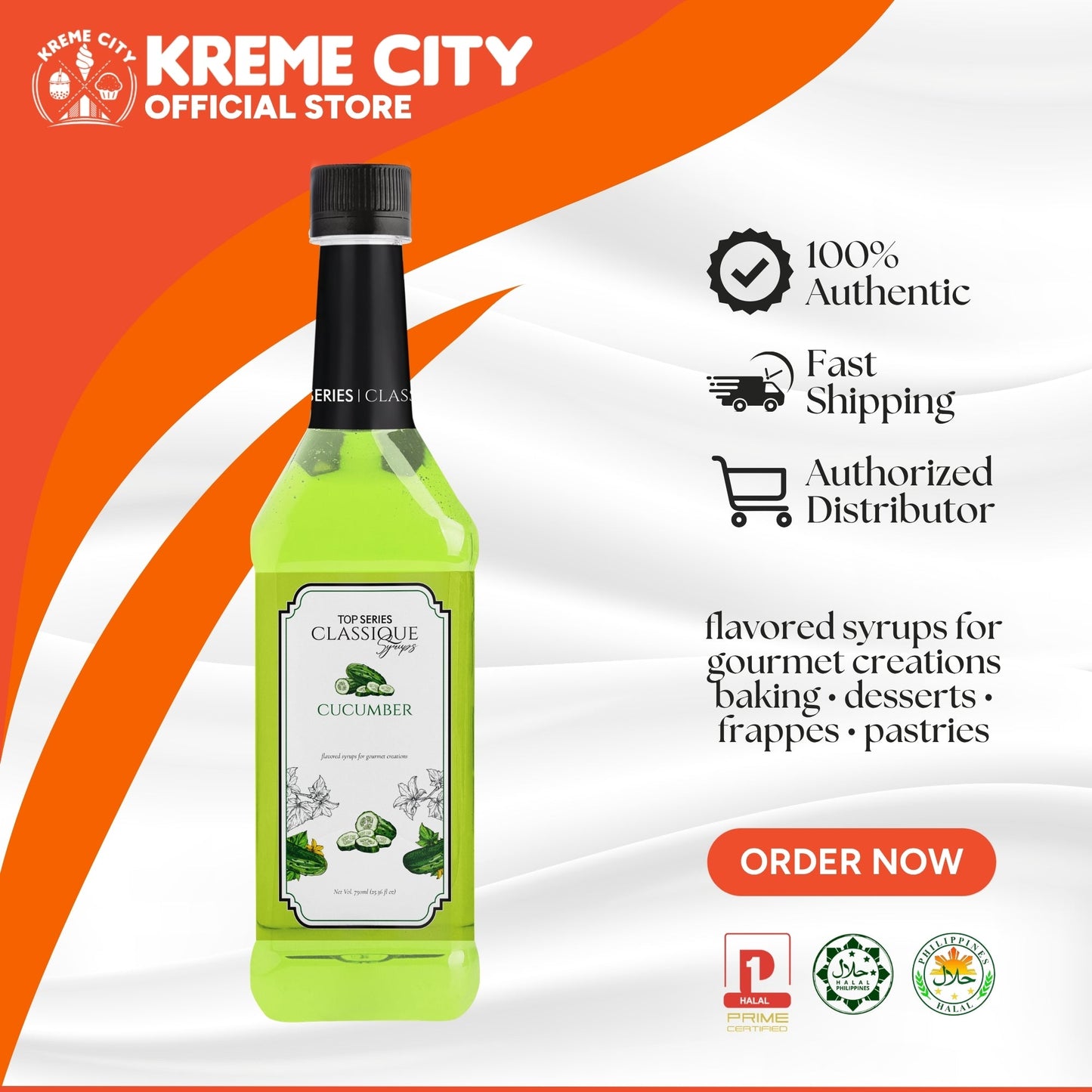 TOP Creamery TOP Series Classique Cucumber Syrup 750ml