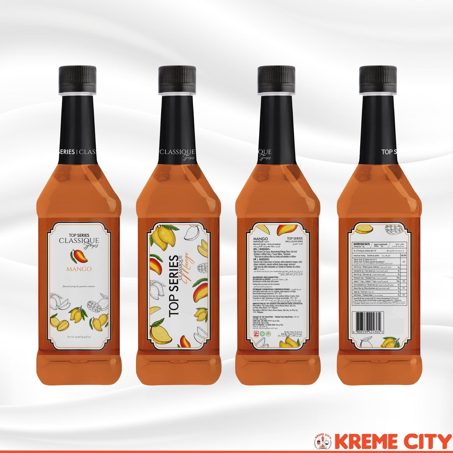 TOP Creamery TOP Series Classique Mango Syrup 750ml