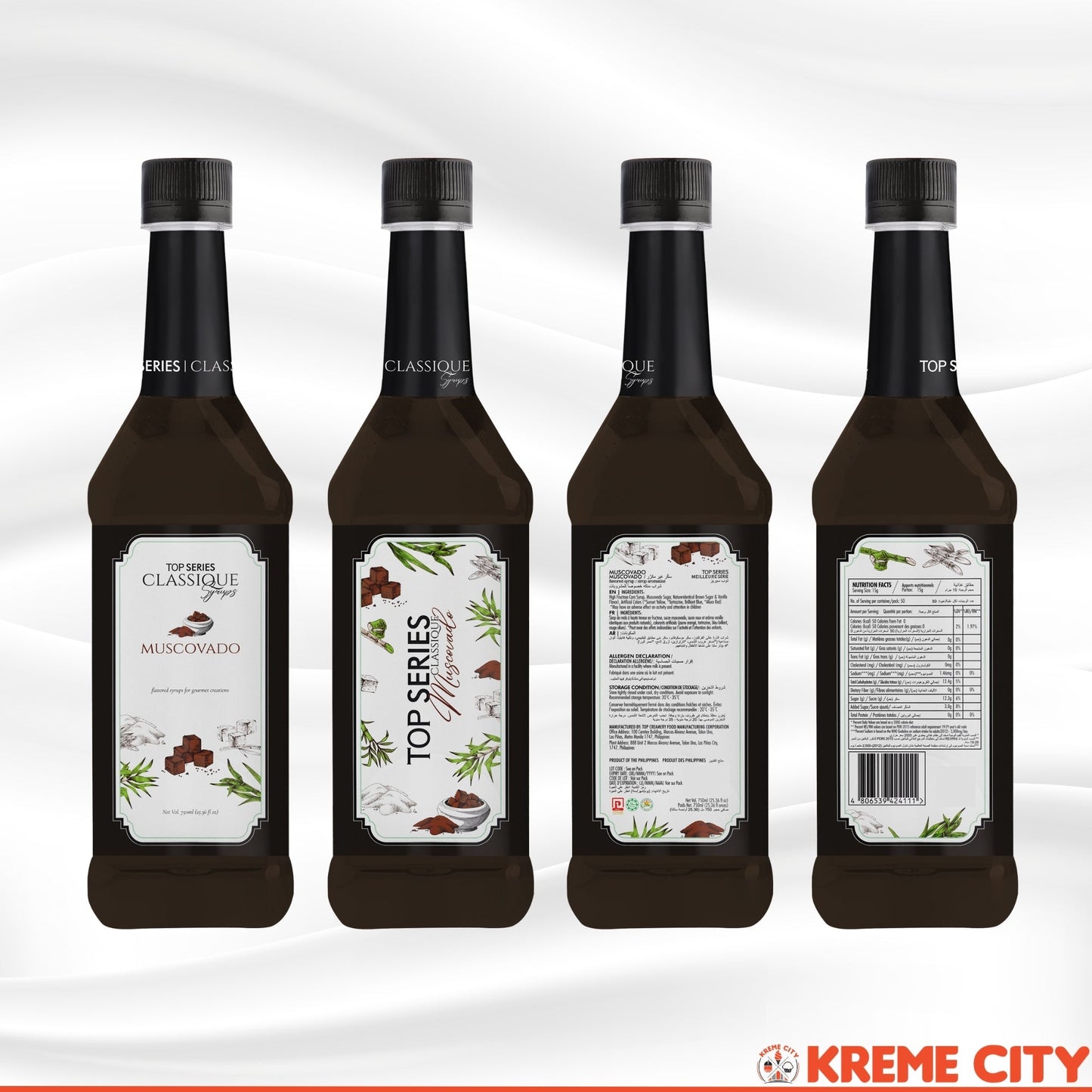 TOP Creamery TOP Series Classique Muscovado Syrup 750ml