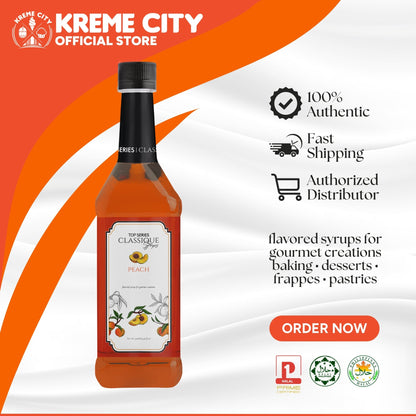 TOP Creamery TOP Series Classique Peach Syrup 750ml