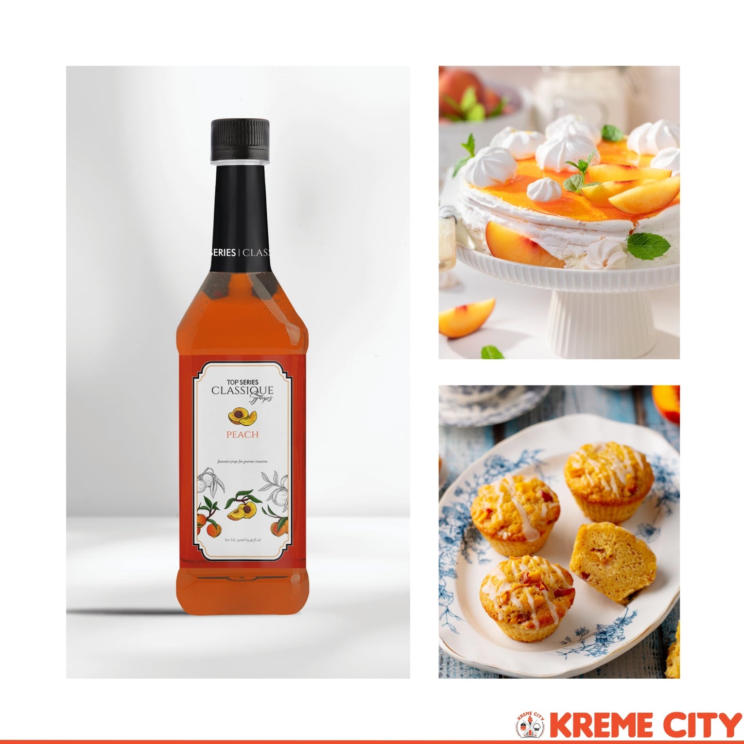 TOP Creamery TOP Series Classique Peach Syrup 750ml