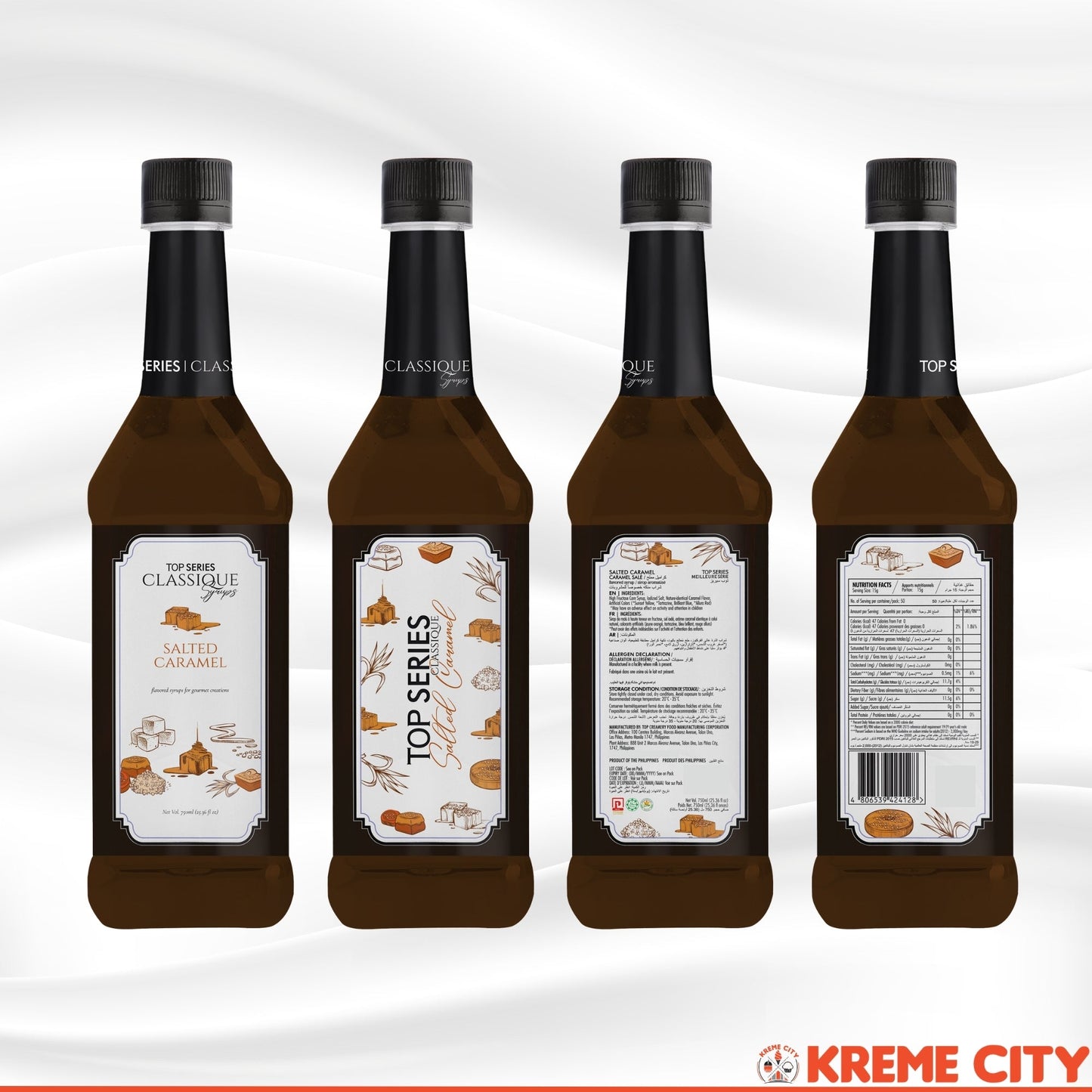 TOP Creamery TOP Series Classique Salted Caramel Syrup 750ml