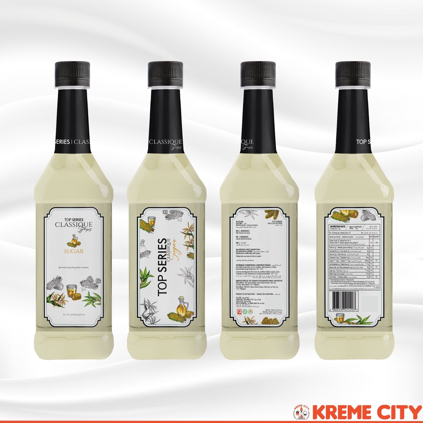 TOP Creamery TOP Series Classique Sugar Syrup 750ml