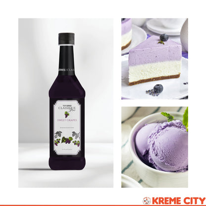 TOP Creamery TOP Series Classique Sweet Grapes Syrup 750ml
