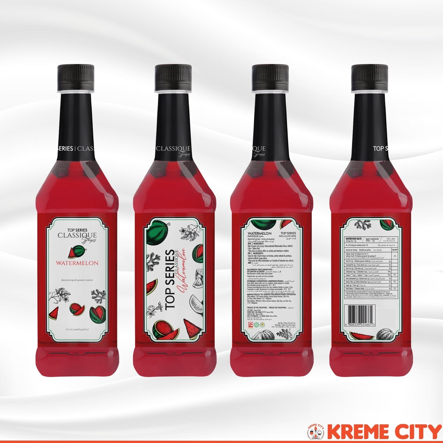 TOP Creamery TOP Series Classique Watermelon Syrup 750ml