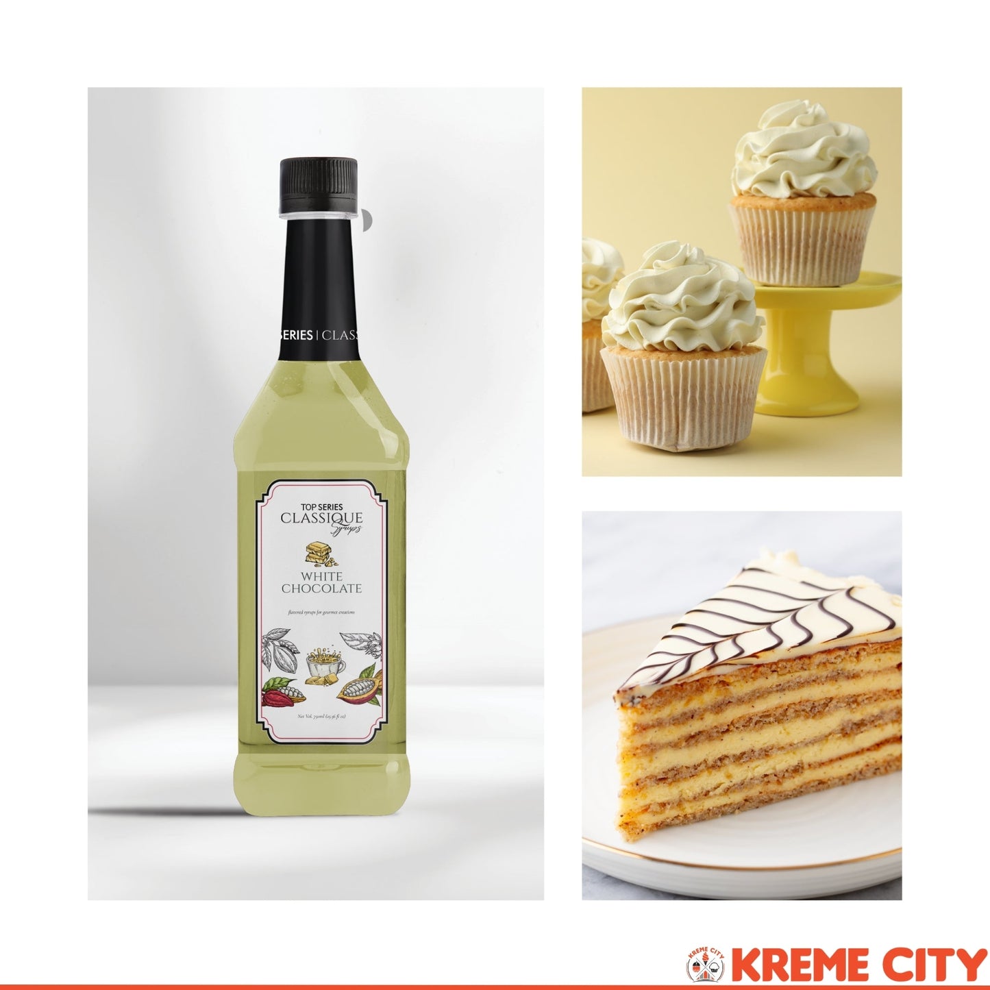 TOP Creamery TOP Series Classique White Chocolate Syrup 750ml
