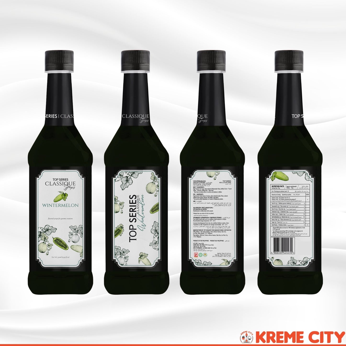 TOP Creamery TOP Series Classique Wintermelon Syrup 750ml
