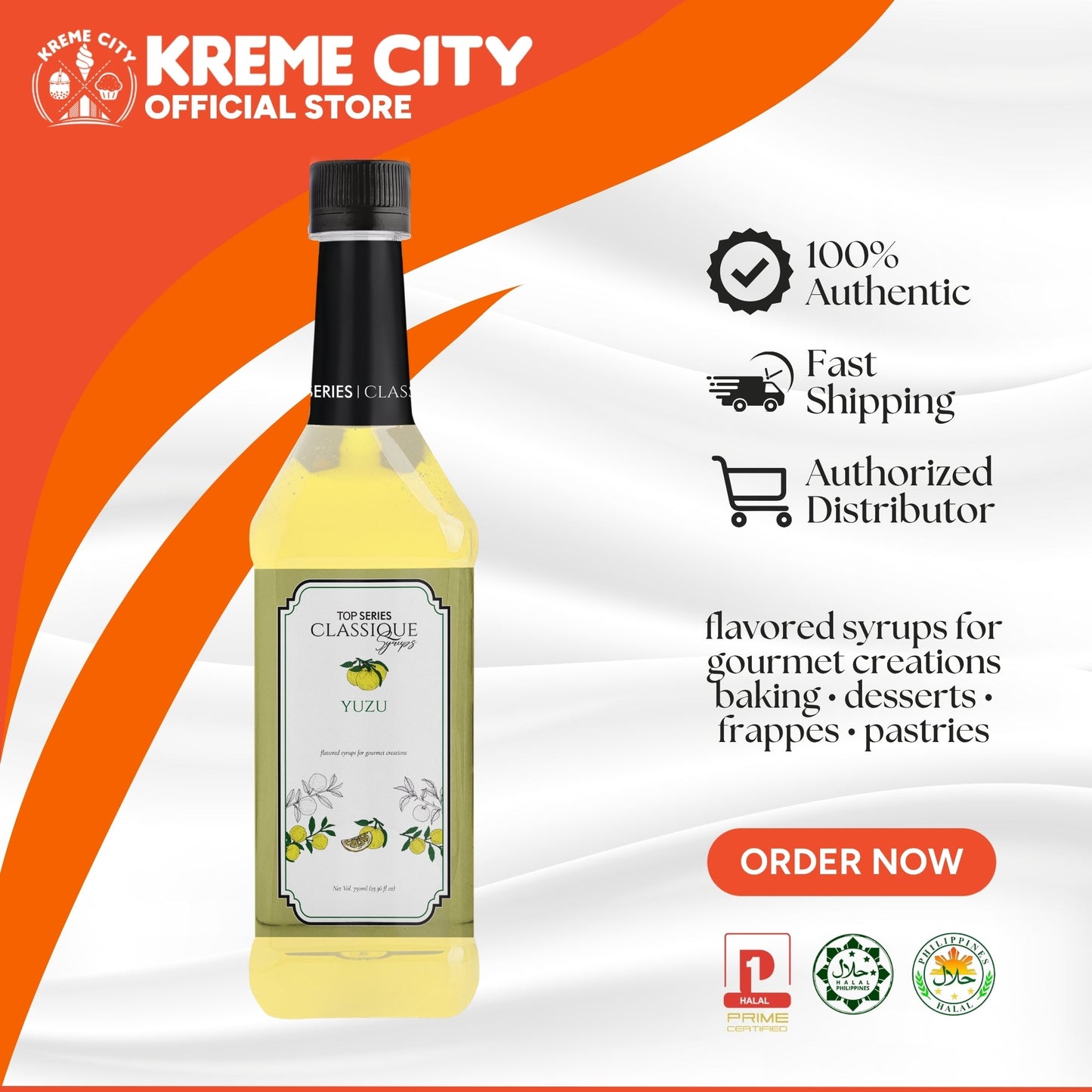 TOP Creamery TOP Series Classique Yuzu Syrup 750ml