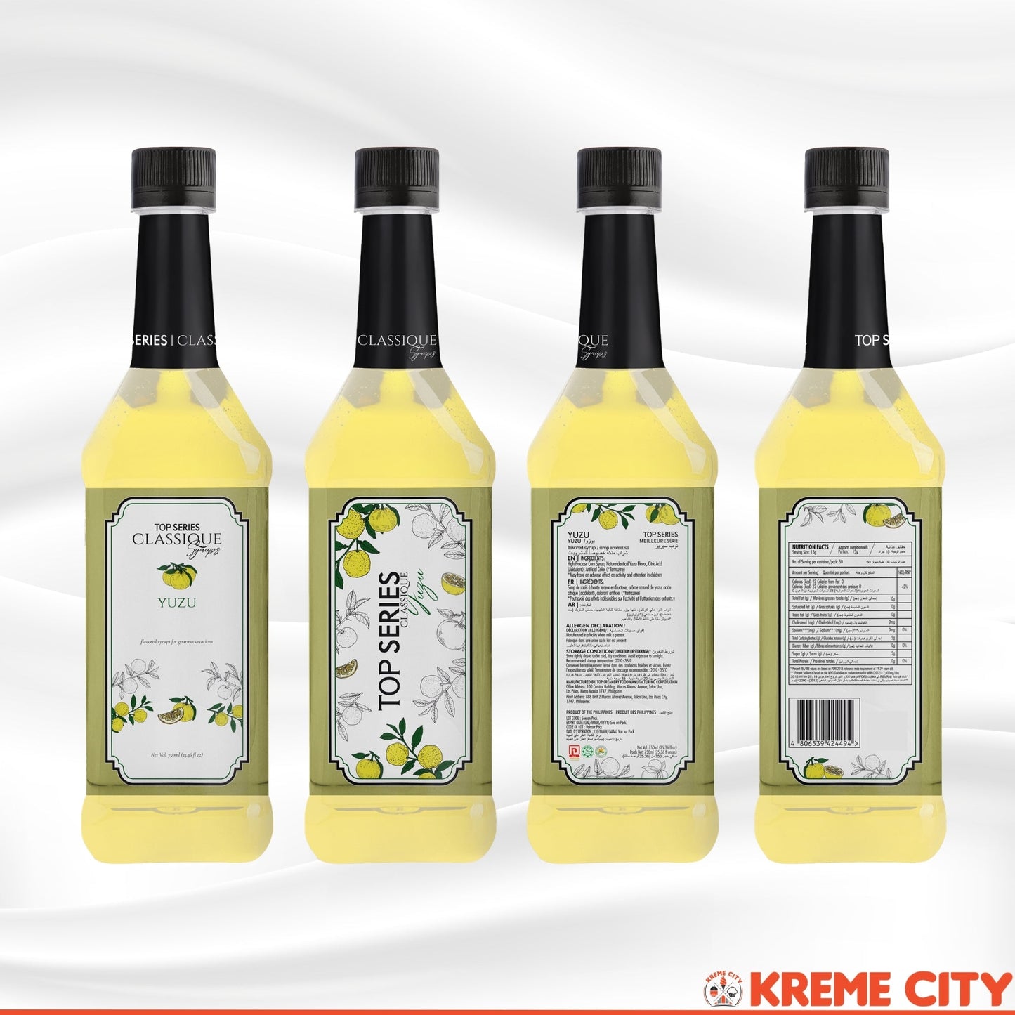 TOP Creamery TOP Series Classique Yuzu Syrup 750ml