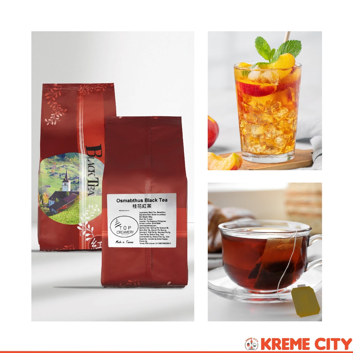 TOP Creamery Osmanthus Black Tea Loose Leaves 600g