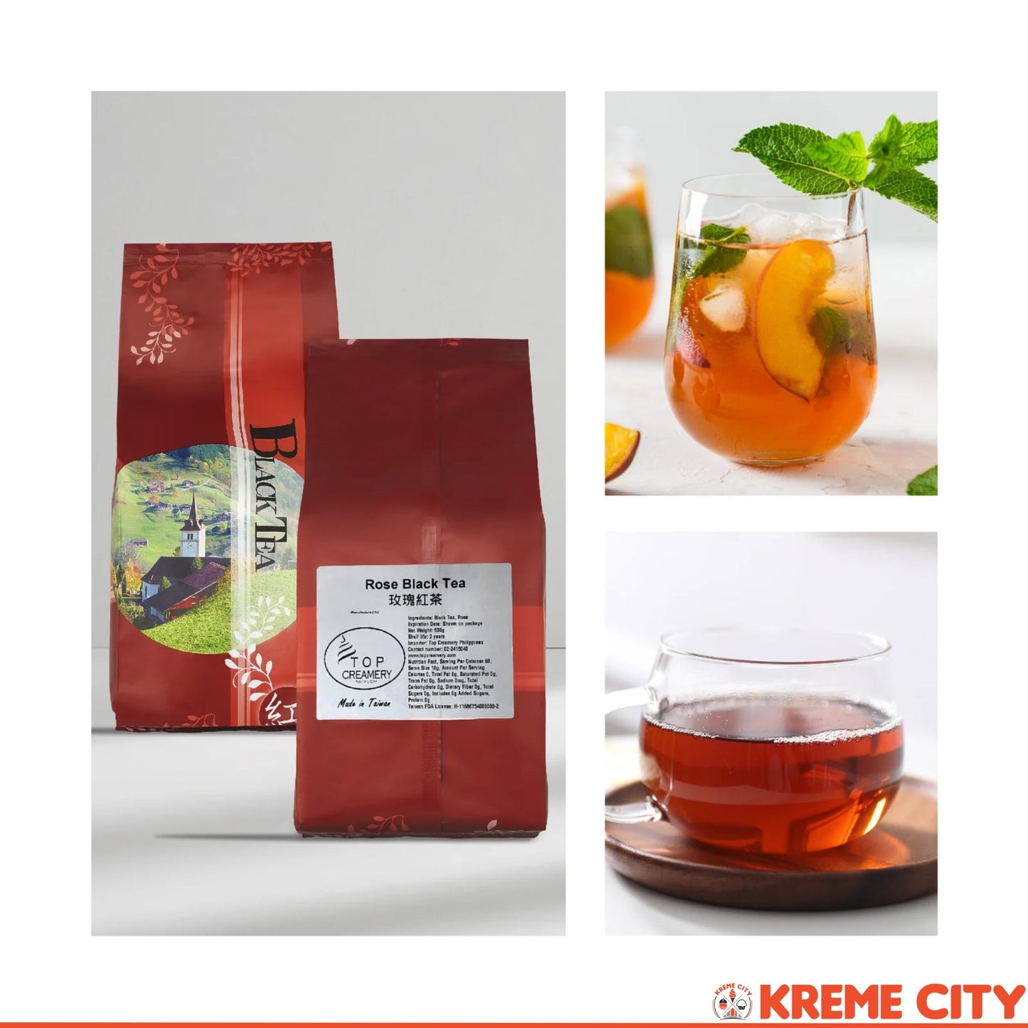 TOP Creamery Rose Black Tea Loose Leaves 600g