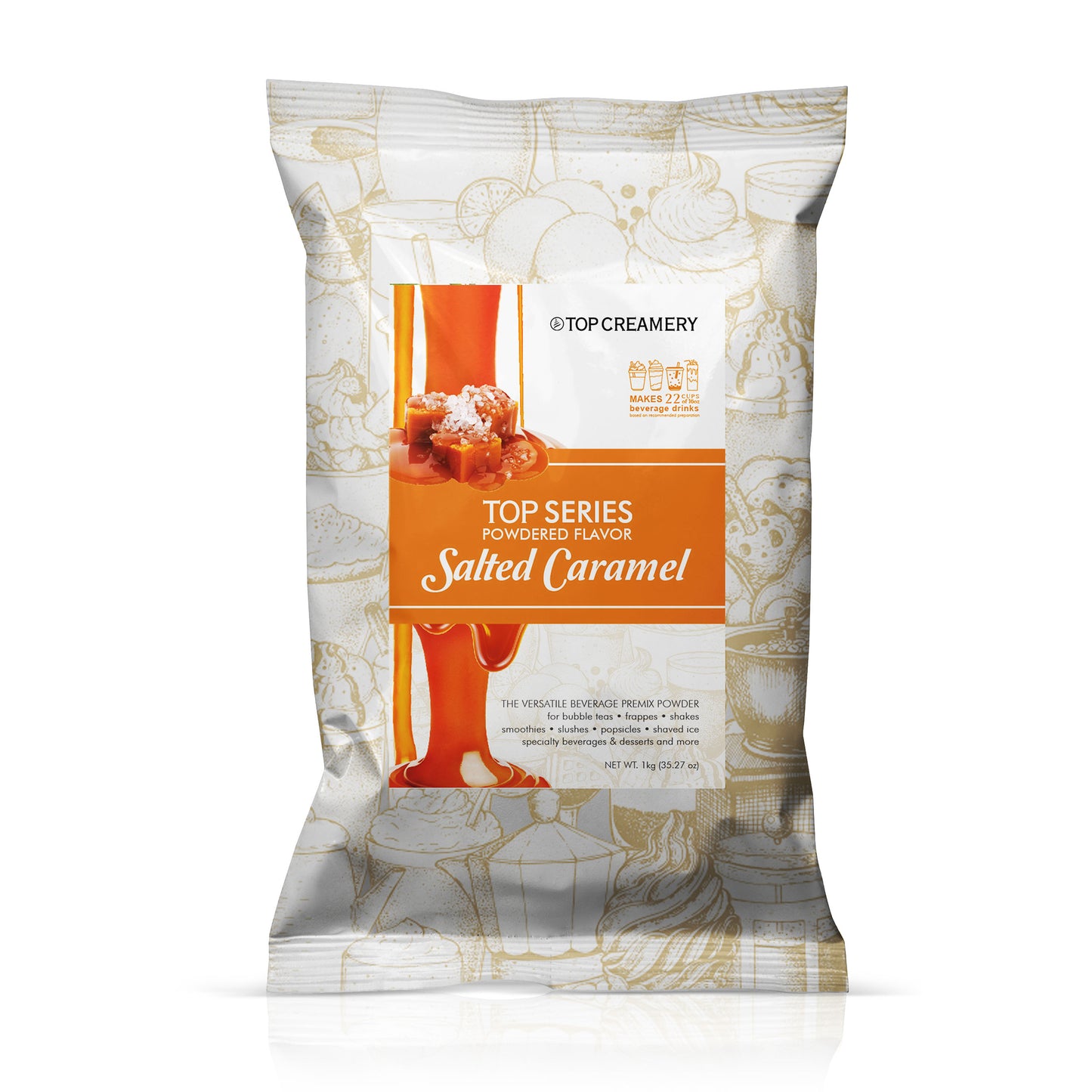 TOP Creamery Top Series Salted Caramel Powdered Flavor 1kg