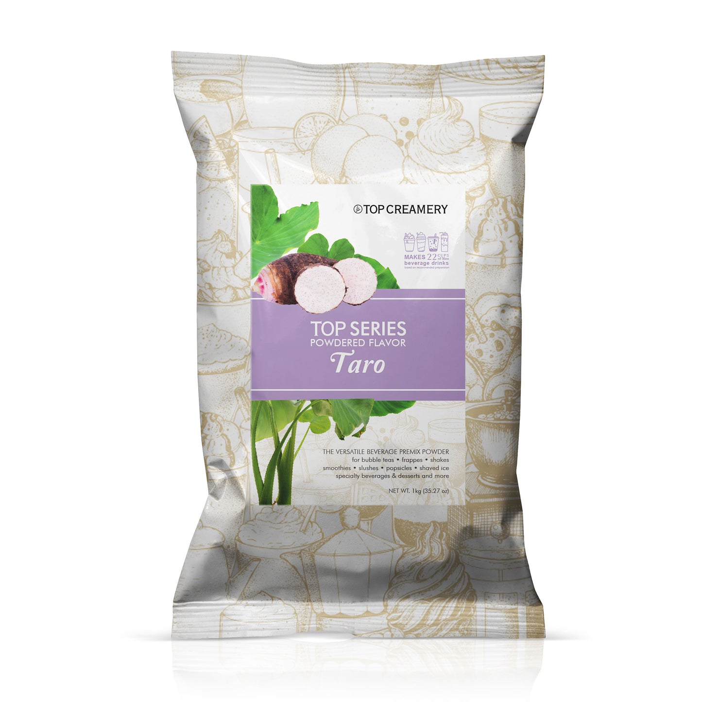 TOP Creamery Top Series Taro Powdered Flavor 1kg