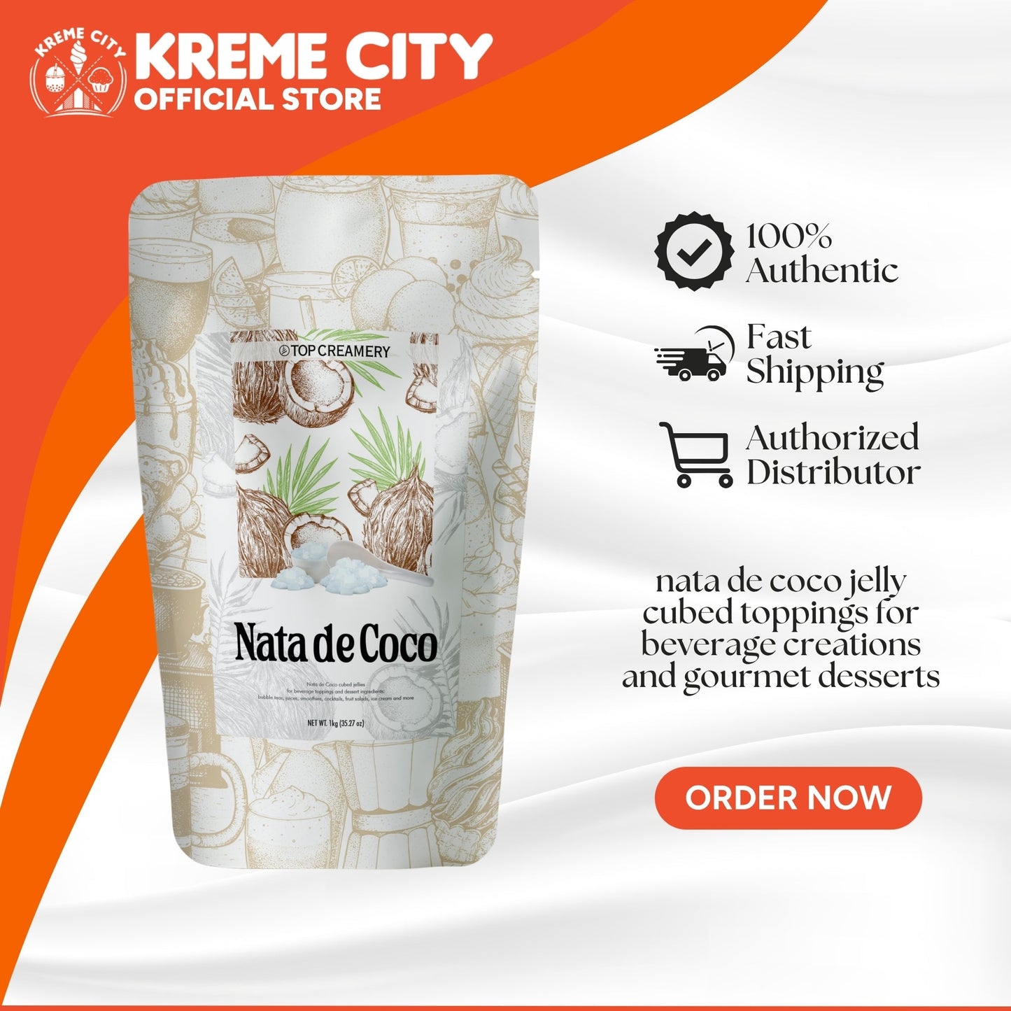 TOP Creamery Nata de Coco 1kg
