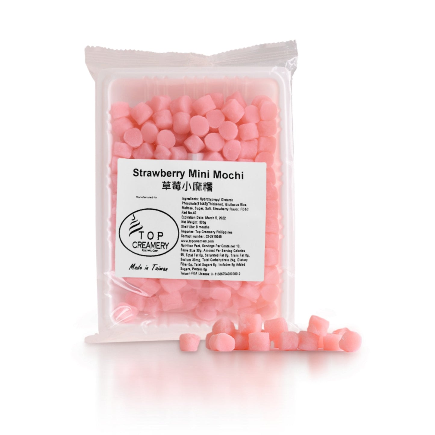 TOP Creamery Strawberry Mini Mochi 300g - Kreme City Supplies