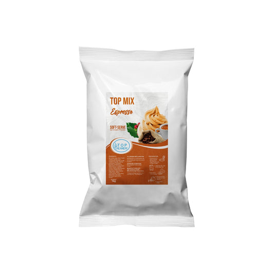 TOP Creamery Topmix Espresso Soft Serve Ice Cream Powder Premix 1kg - Kreme City Supplies