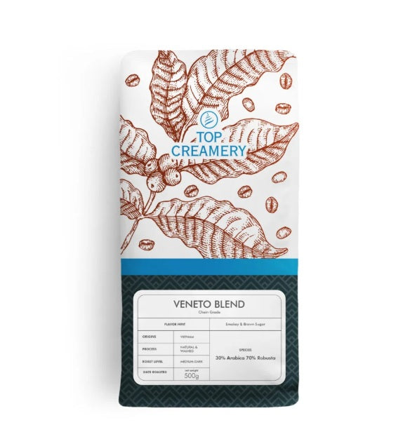 Top Creamery Veneto Blend 30-70 Coffee Beans