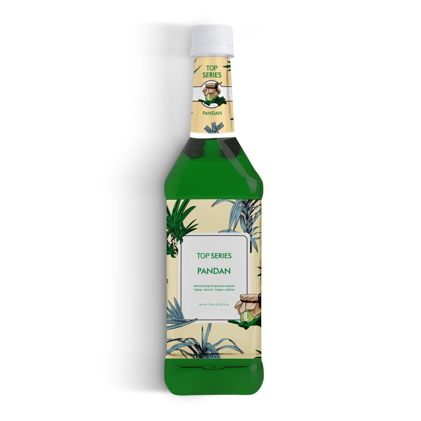 TOP Creamery Top Series Pandan Syrup 750ml