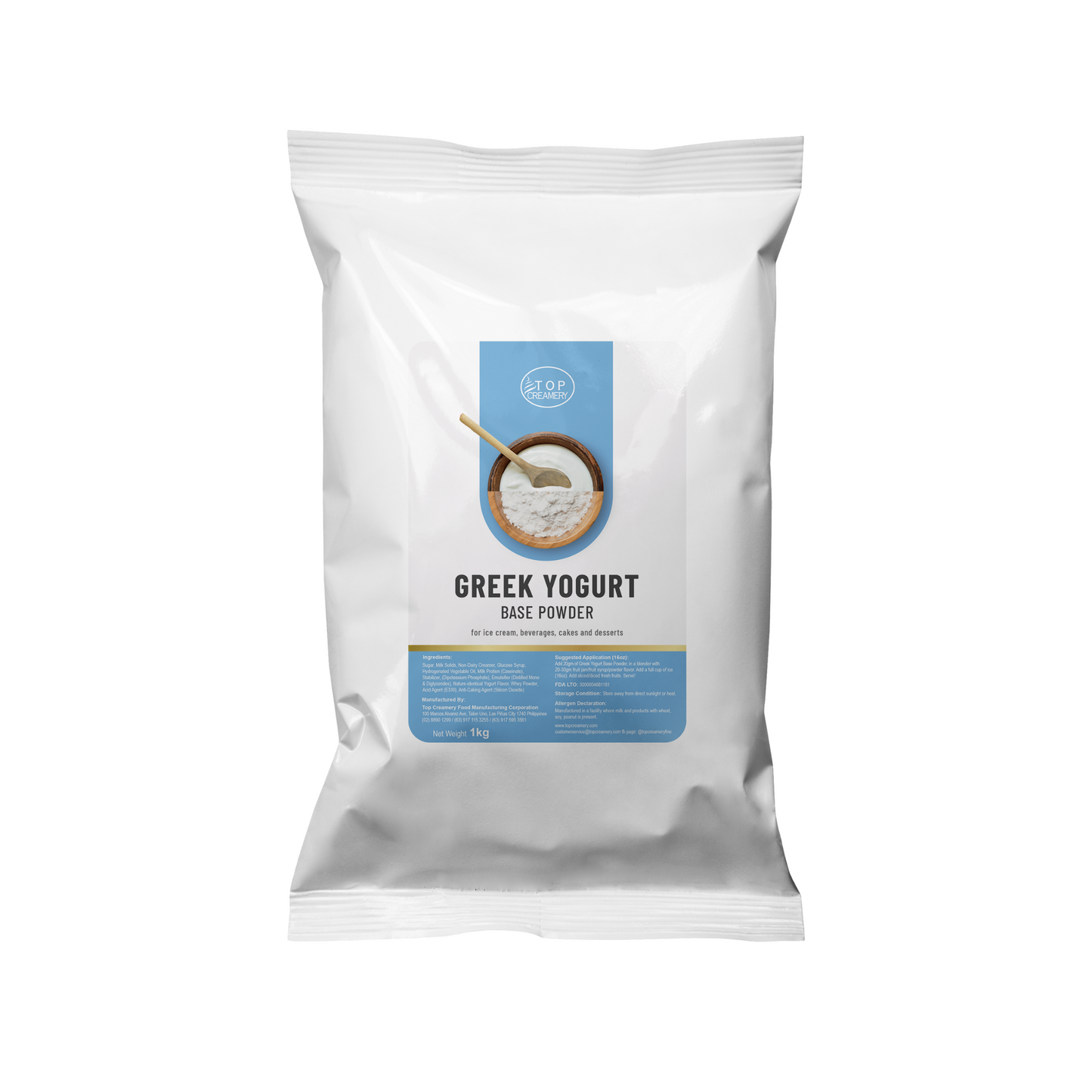 TOP Creamery Greek Yogurt Base Powder 1kg