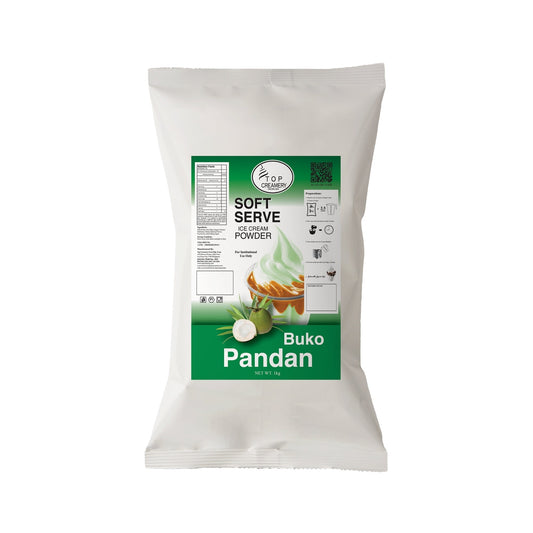 TOP Creamery Topmix Buko Pandan Soft Serve Ice Cream Powder 1kg